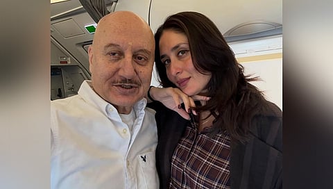 Anupam Kher reunites with Bebo on flight, reminisces Refugee days