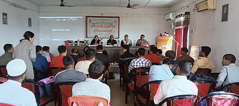 Image from the 15-Day training programme for agri-input dealers organised at the Krishi Vigyan Kendra (KVK), Nagaon