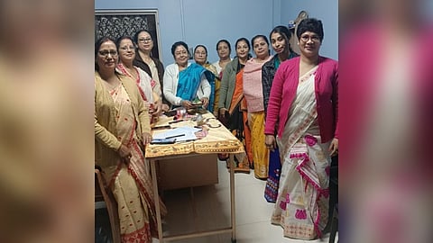 Image of All Assam Brahmin Mahila Parishad members