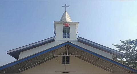 Image of the Rajabari Baptist Church, Jorhat