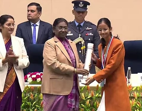 Assam’s Aishi Prisha Borah Receives PM Rashtriya Bal Puraskar