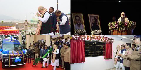 Images of the events, Union Home Minister during the inauguration events