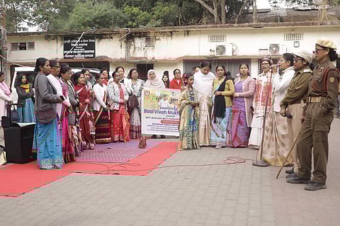 Image of the street play performance in Sivasagar