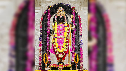 Ram Lalla idol at Ayodhya’s Ram Mandir