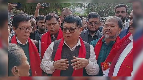 Image of Assam opposition leaders in Kheroni