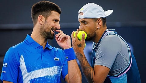 Kyrgios urges Djokovic to play ‘as long as possible’ after Adelaide pullout
