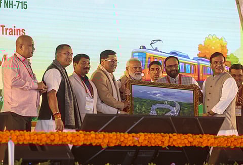 PM Launches Elevated Corridor, Flags Off Trains; Hails Kaziranga as Assam’s Soul