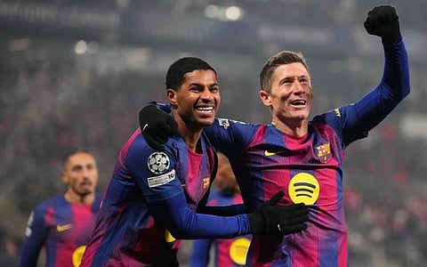 FC Barcelona win in Prague to set up thrilling last group games in Champions League