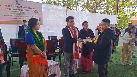 Asom Darshan cheques