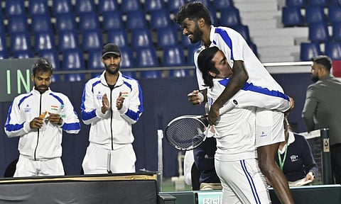 Dhakshineswar steps up after Nagal loses as India draw level against Netherlands