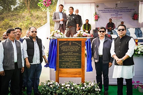 Meghalaya CM lays foundation stone for 10-bedded AYUSH hospital at Merengipara