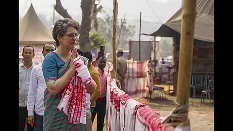 Assam: Priyanka Gandhi visits Zubeen Kshetra, slams CM's Politics