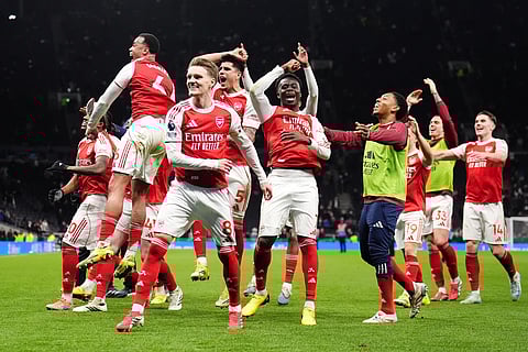 Arsenal thrash Spurs to keep five-point Premier League lead