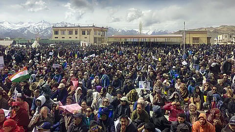 Rally in Leh