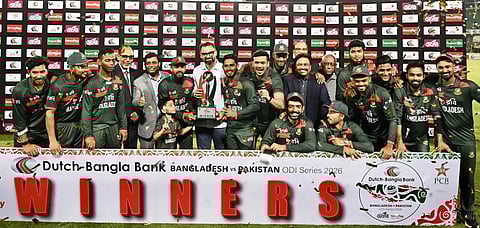 Salman century in vain as Bangladesh hold nerve to seal series victory