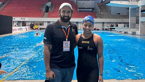 Singapore National Swimming Championship: Astha Choudhury wins gold with new national record