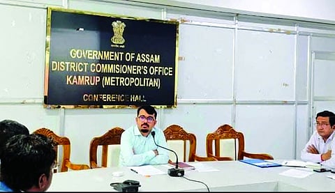 Kamrup-M District Commissioner Swapneel Paul reviews LPG supply