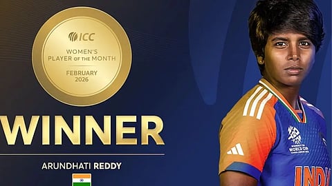 Arundhati Reddy Clinches ICC Women's Player of the Month for February 2026