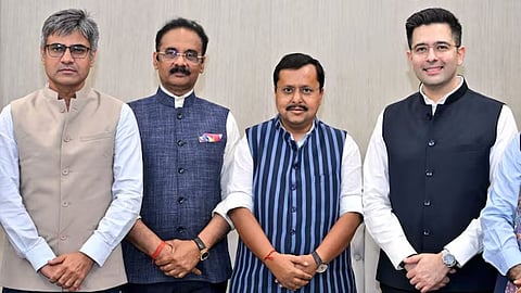 Raghav Chadha, Sandeep Pathak, Ashok Mittal