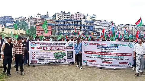 anti-limestone mining protest