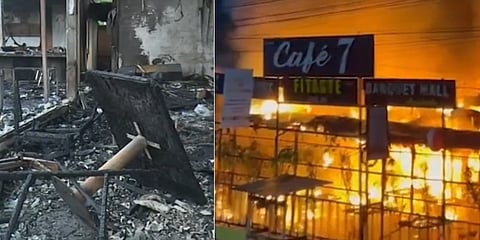 Fire Breaks Out at Cafe7,Sixmile in Guwahati, Causes Extensive Property Damage