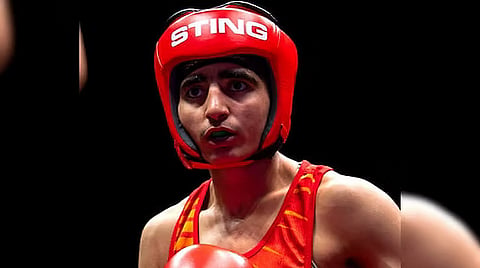 Indian boxer Minakshi
