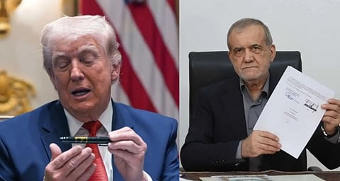 Trump and Pezeshkian