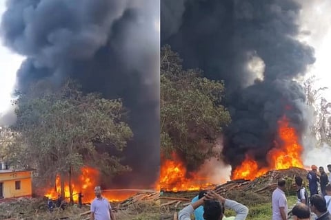 Fire Erupts