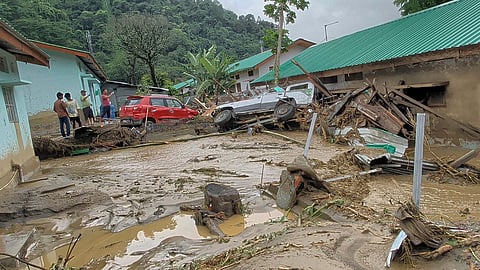 Landslides, flash floods