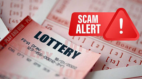 Fake online lottery scam