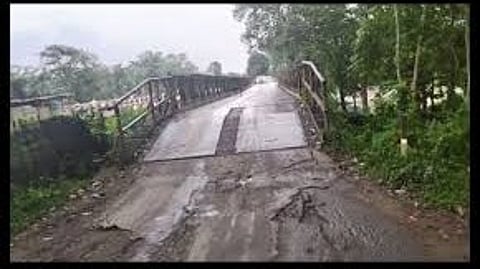 Dilapidated bridge