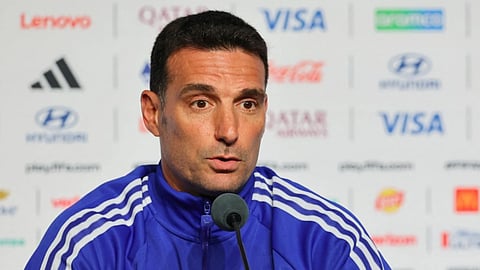 Argentina head coach Lionel Scaloni