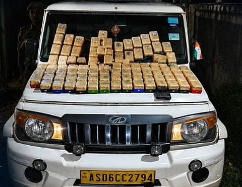 Assam Police Seize 1.35 kg Heroin in Major Naharkatia Drug Bust