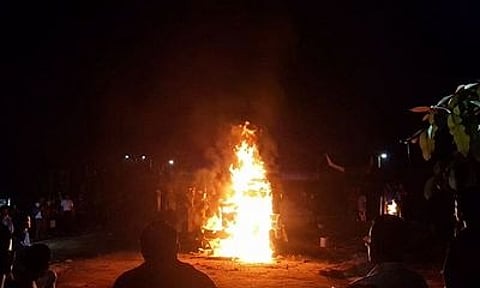 Manipur: Postal Bags Burnt During Highway Blockade in Ukhrul District
