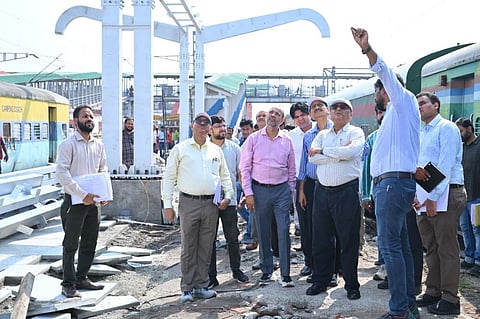 NFR reviews redevelopment work at New Jalpaiguri station