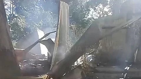 Houses Set Ablaze