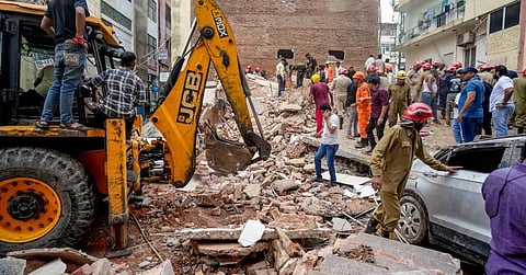 Satya Niketan building collapse