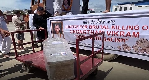 Manipur : Chongtham Vikram Singh’s Mortal Remains Brought to Imphal