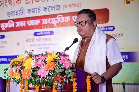 Dr. Ranoj Pegu Attends Gauhati Commerce College Foundation Day Celebration