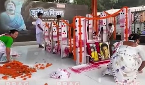 Zubeen Diwas: Salim Merchant, Marshall Baruah, Raja Boruah Visits Zubeen Kshetra