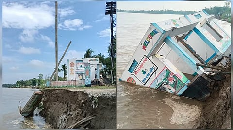 Dhubri: Brahmaputra Erosion Swallows Jal Jeevan Mission Water