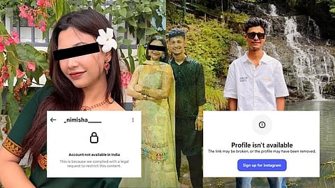 Instagram Accounts of Nimisha Thakuria and Ashiq Ali Taken Down
