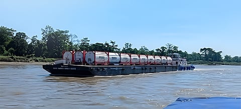 First International Cargo Vessel to Sail from Dibrugarh Since Independence