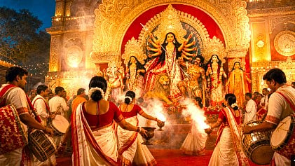 Billeswar Temple Restores Ancient 11-Day Invocations as Artisans and Pandals Ready for Mahalaya