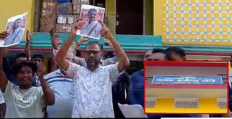 Traders protest