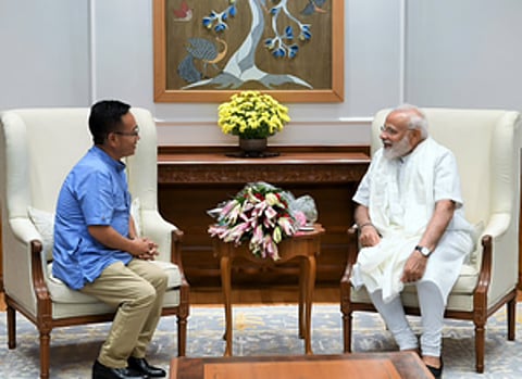 सिक्किम के मुख्यमंत्री प्रेम सिंह तमांग ने 'अटल समर्थन' के लिए पीएम मोदी को धन्यवाद दिया