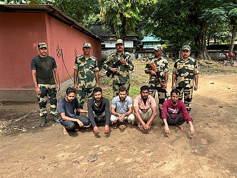 मेघालय: सीमा सुरक्षा बल ने पाँच बांग्लादेशी नागरिकों को गिरफ़्तार किया