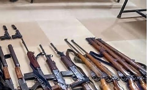 मणिपुर में असम राइफल्स का सुरक्षा अभियान, हथियार-विस्फोटक और नशीले पदार्थ बरामद