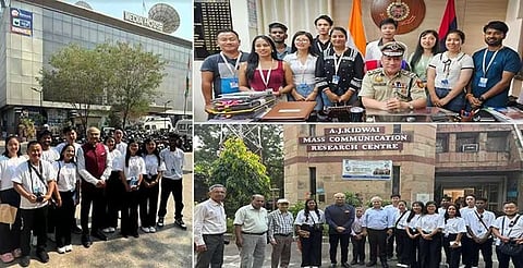 अरुणाचल: जीरो के पत्रकार एनसीआर, नई दिल्ली में मीडिया एक्सपोजर टूर पर
