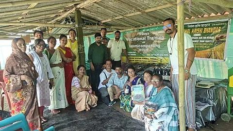 केवीके तिनसुकिया में वर्मीकंपोस्टिंग पर व्यावसायिक प्रशिक्षण कार्यक्रम का समापन